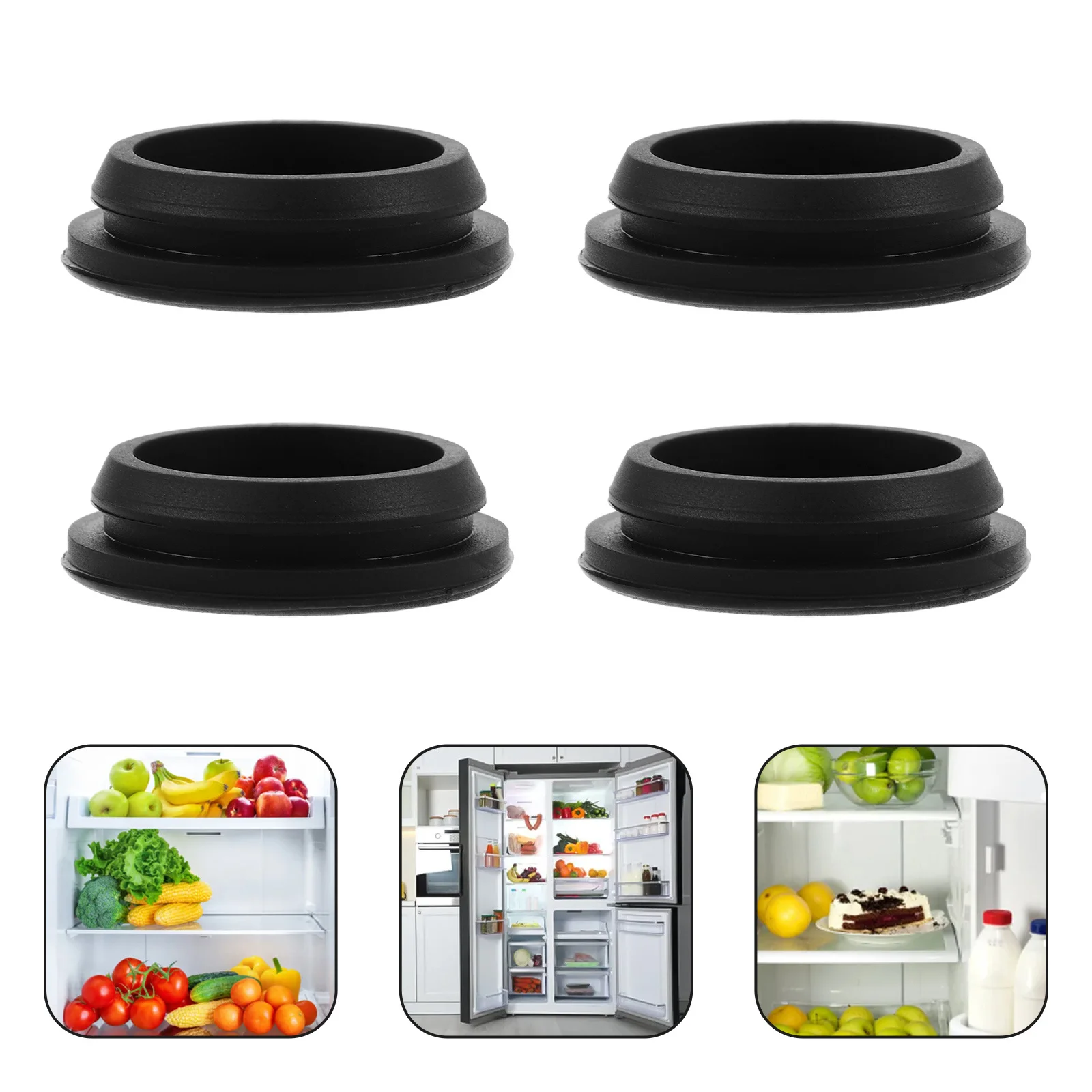 

4Pcs Freezer Drain Plugs Silicone Leakproof Seal Flexible Inner Drain Hole Caps Chest Cooler Drainage Accessories