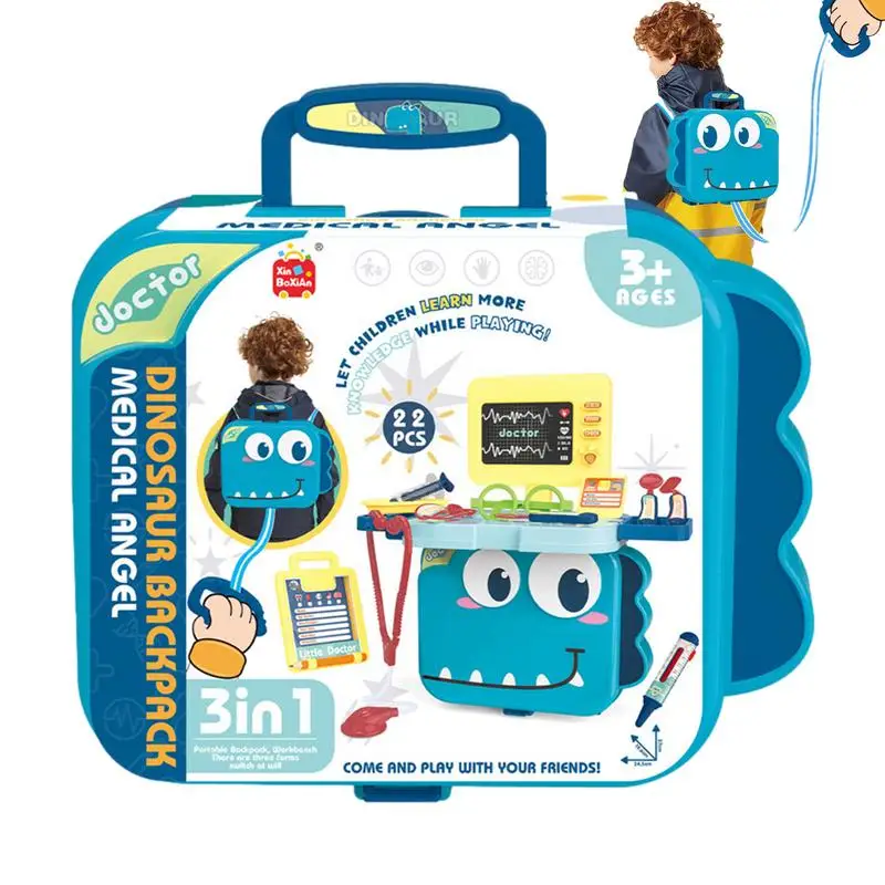 

Детский комплект для ролевых игр игрушечный комплект врача, реалистичные докторские инструменты, симуляция доктора, рюкзак, Обучающие игрушки, набор для детских игр