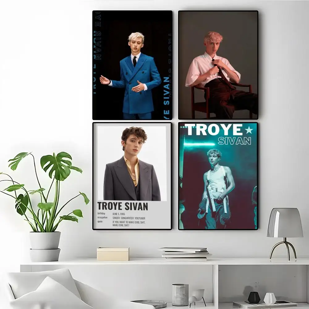 Troye Sivan Sofa Background Art Student Housing Essentials Home Decoration Items Poster