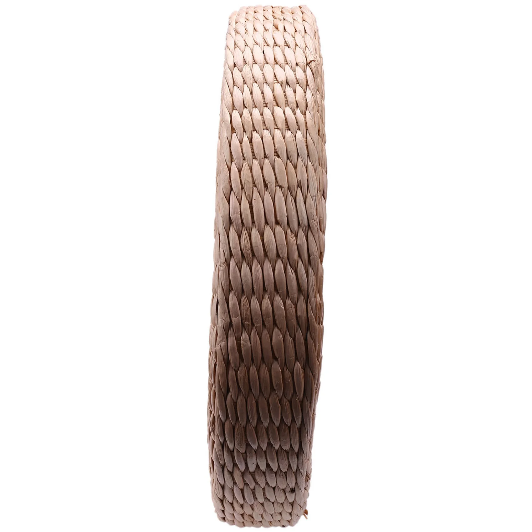 

ELOS-6 Pcs 40Cm Tatami Cushion Round Straw Weave Handmade Pillow Floor Yoga Chair Seat Mat