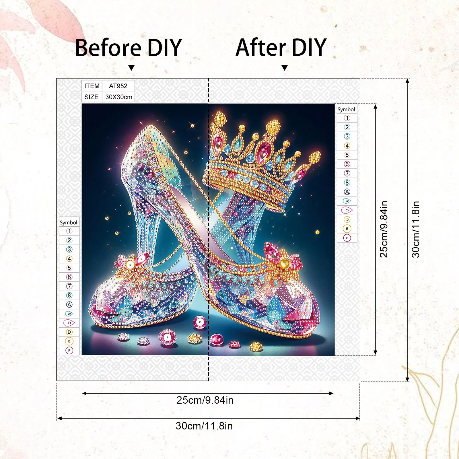 Special Shape Diamond Art Kits for Beginners and Adults,Crystal shoes Diamond Art Painting Kits for Home Wall Decoration Gifts view 2