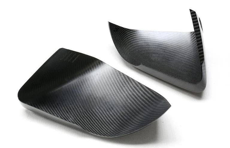 For Ford Mustang 2015-2022 European Version Add On Type Real Dry Carbon Fiber Rear View Mirror Cover Body Side Caps