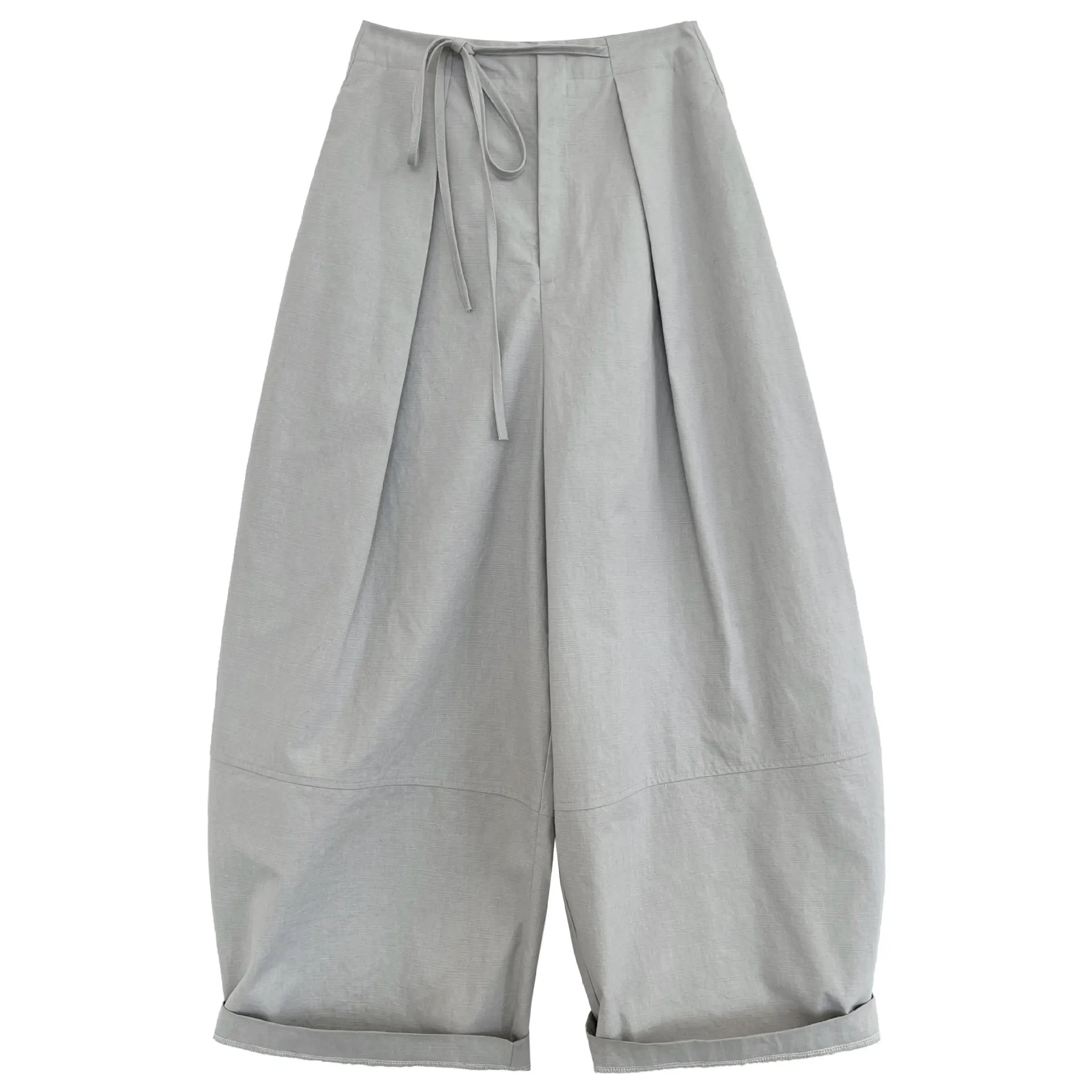 Geplooide losse drape ballonbroek met trekkoord Dames nieuwe herfst Lazy Sense veelzijdige broek