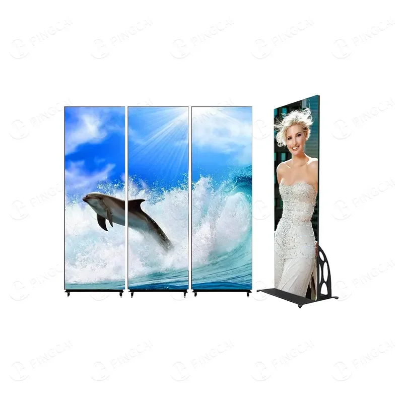 Cheap Price P2 P2.5 P3 P4 Outdoor Advertising LED Poster Floor Standing Display Screen