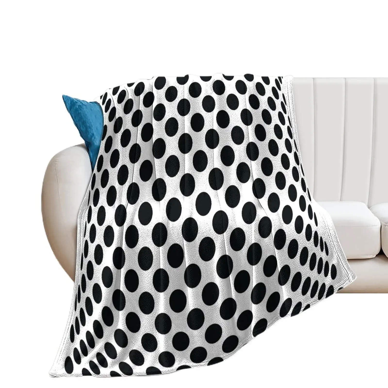 Polka Dot Op Art - Mad Men Style Throw Blanket sofa bed Fashion Sofas Personalized Gift Flannels Blankets