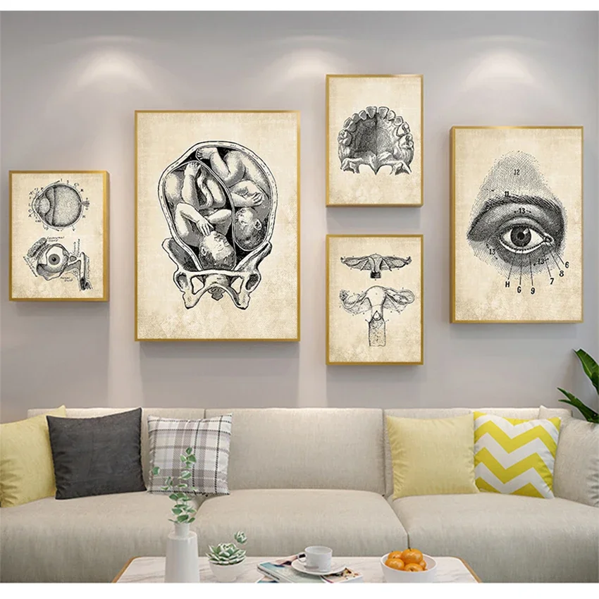 Wall Pictures For Hospital Doctor Office Minimalist Aesthetics Wall Art Print Canvas Painting for Living Room Modern Home Decor