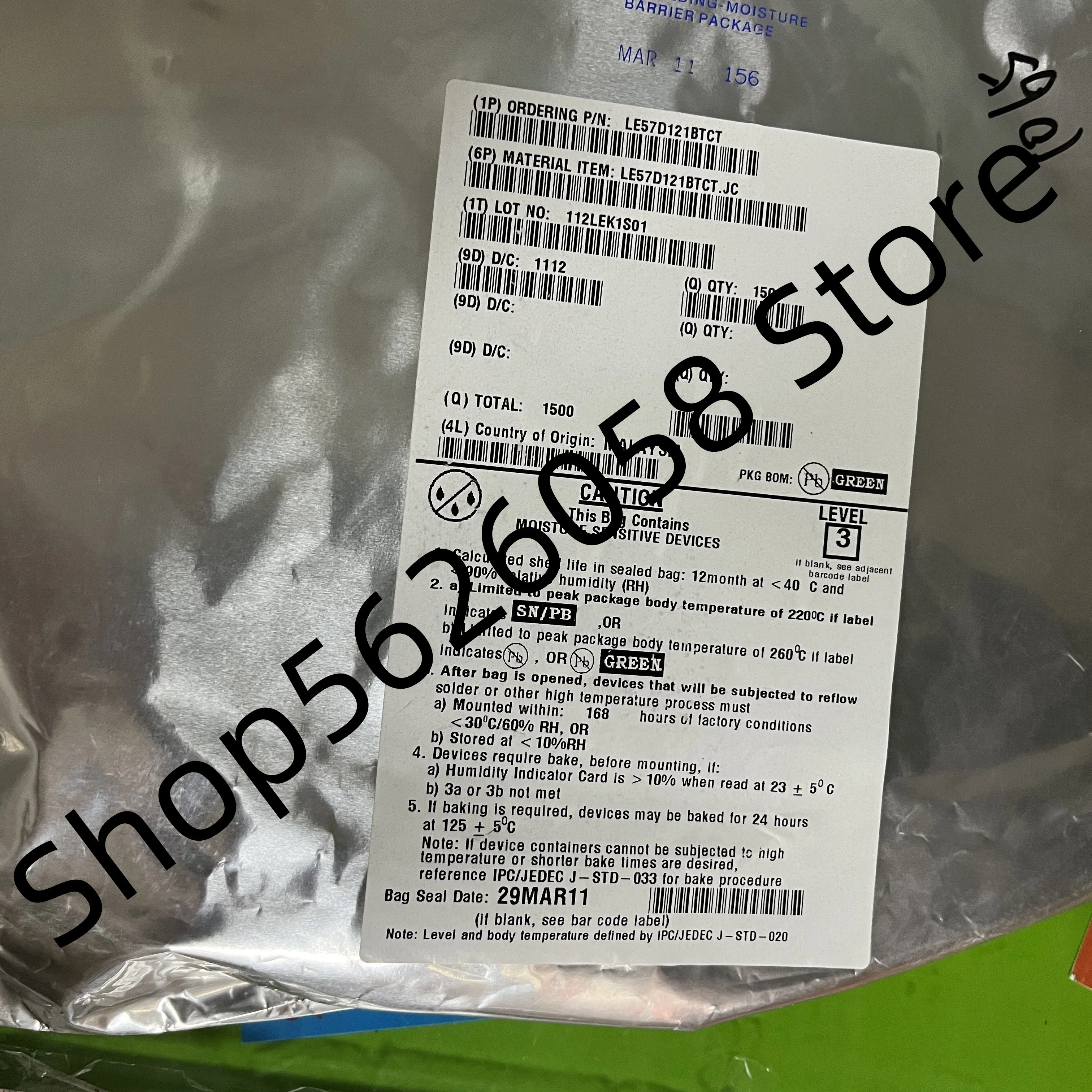 

2pcs/lot LE57D121BTCT TQFP44 Original telecom interface ic, in stock with free shipping
