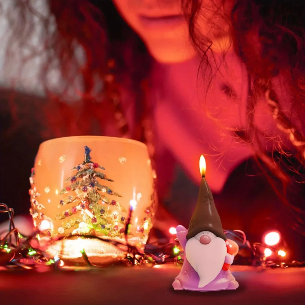 Cute elf and snowman silicone mold, silicone mold DIY production, Christmas decoration, living room pendant desktop decoration