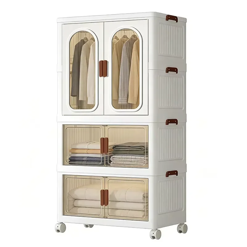 Stackable storage boxes, foldable storage boxes with lids, wardrobe storage boxes and lockers