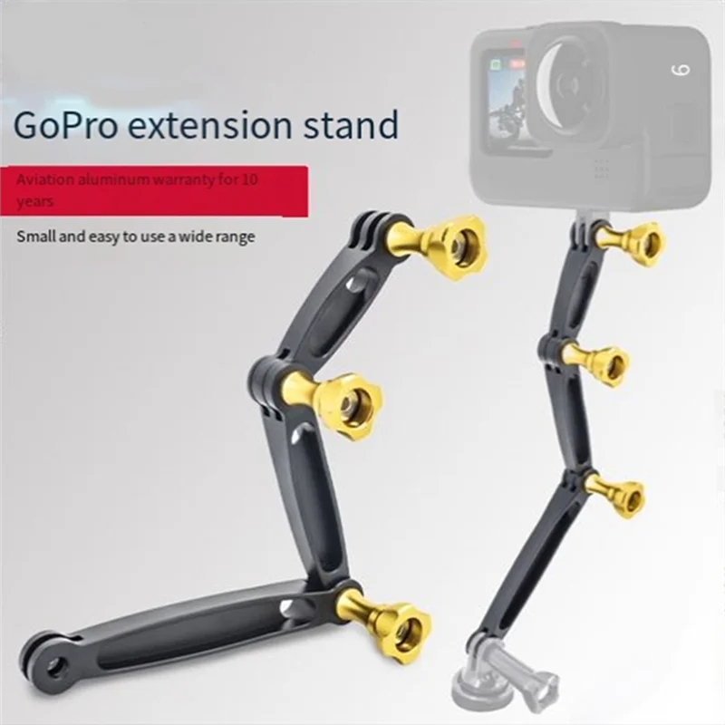 Sensitive For Gopro Hero 7/6/5 Camera Helmet Extension Selfie Bracket 3-In-1 Extension Stick Universal Extension Bracket