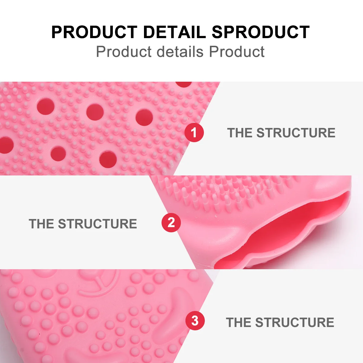 

Щетка для ванны с силиконовой щетиной для глубокого очищения скруббера для спины с эргономичной ручкой Портативная щетка для душа для домашнего отеля