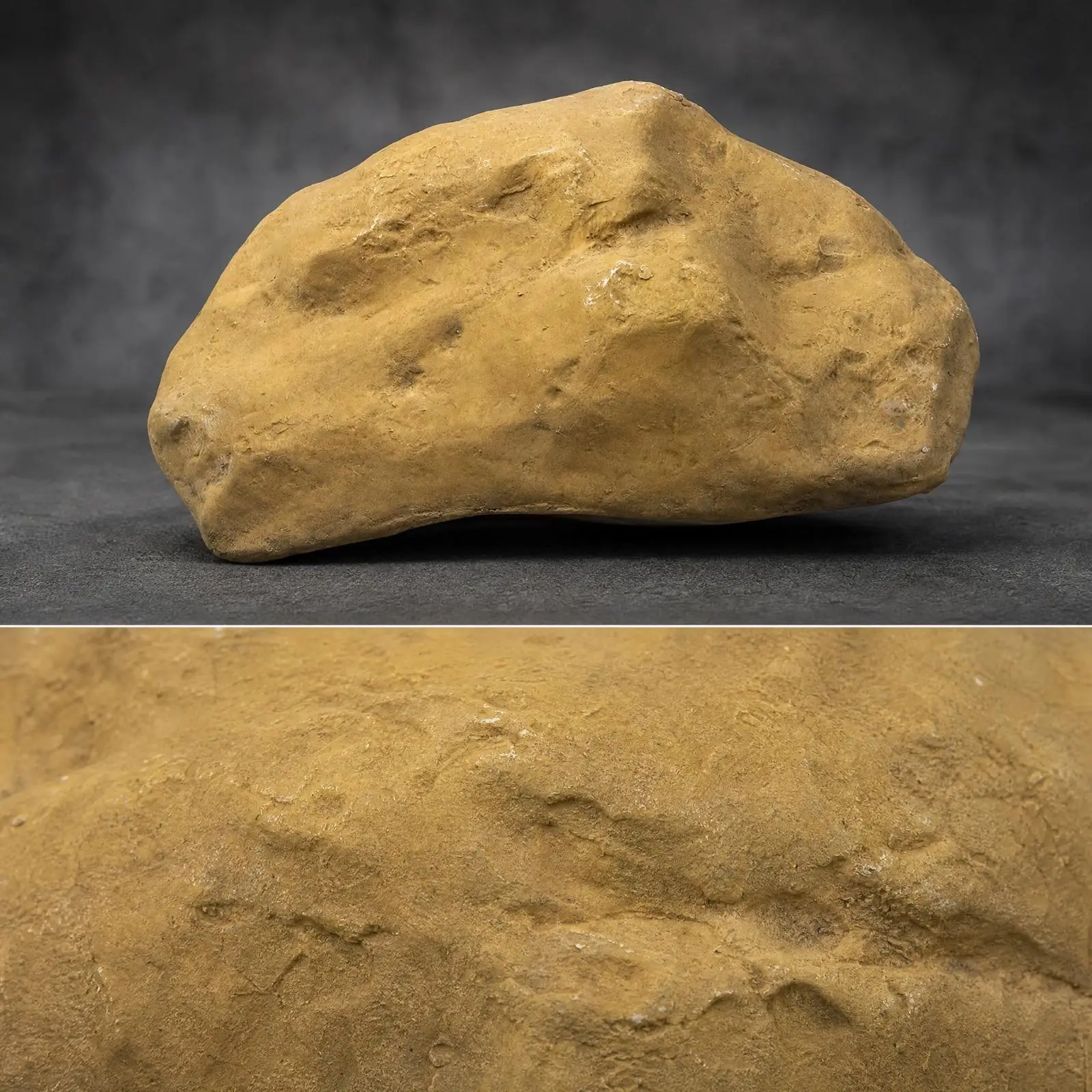 Fiberglass Landscape Rock Easy to Clean Sculpted Decorative Rock with Textured Surface Faux Landscape Stone Fade-Resistant
