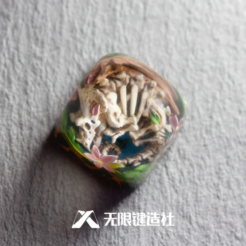 Triângulo dragão pedra psiquiatra molde arte personalizada personalização esc tridimensional resina keycaps anime em torno de natal