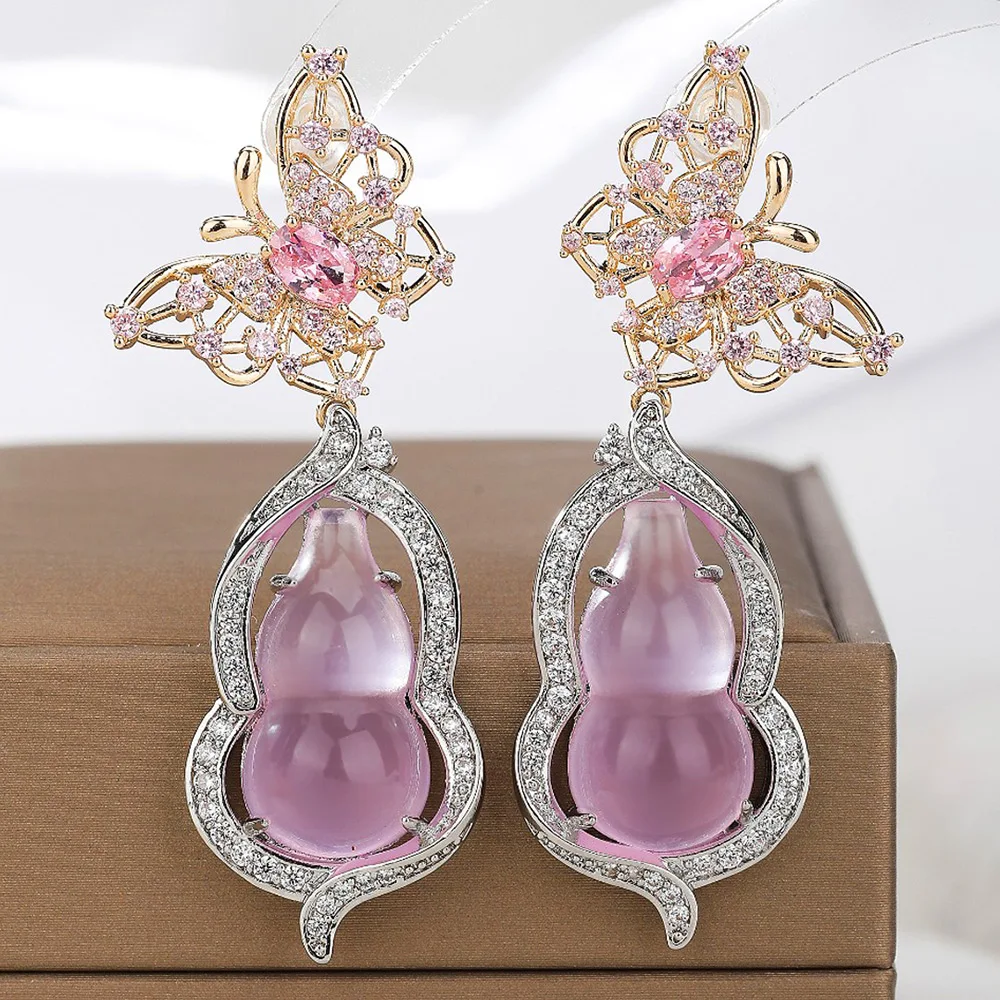 

Missvikki New Shiny 3 Colors CZ Drop Earrings For Women Girl Daily Fashion Gift Bridal Wedding Trendy Jewelry Spring Summer Hot
