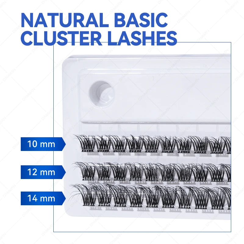 DAMMAN New 6D DIY Clusters Eyelash Extension Segmented Lashes Mix Length False Individual Lash Natural Eyelashes Makeup Tools