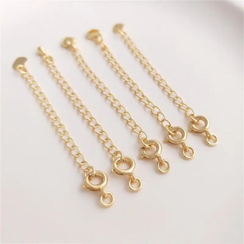 1/3/5PCS Stylish And Versatile Gold Extension Chain Easy To Use And Customize Jewelry Making Accessories Crafted With Care
