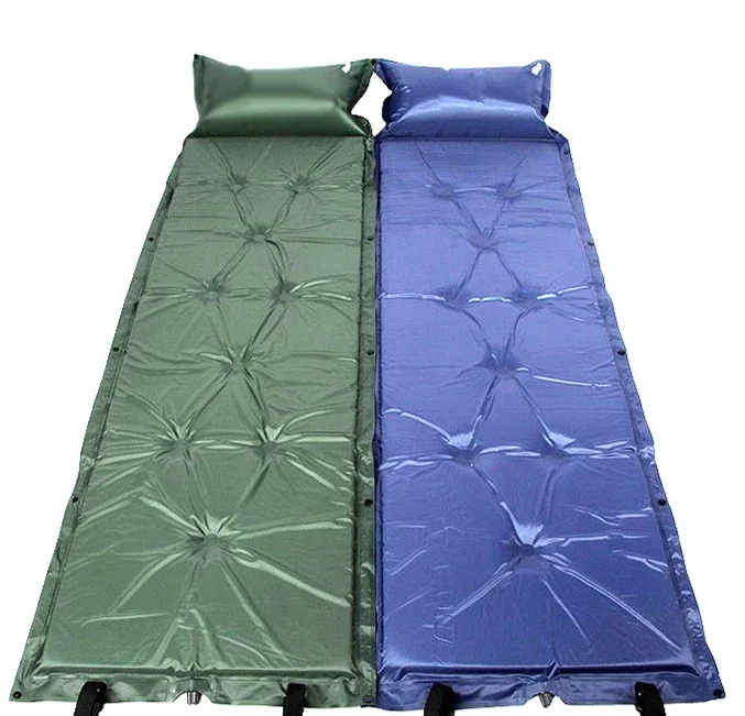 Outdoor Travel Lightweight Folding Soft Waterproof Mattress Air Sleeping Pad Self Inflating Camping Mat