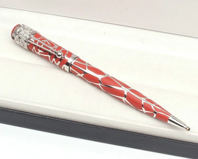 

Collection Heritage Spider Web Pattern Barrel Black Red Roller Ball Pens Fountain Classique for Writing Supplies Stationery