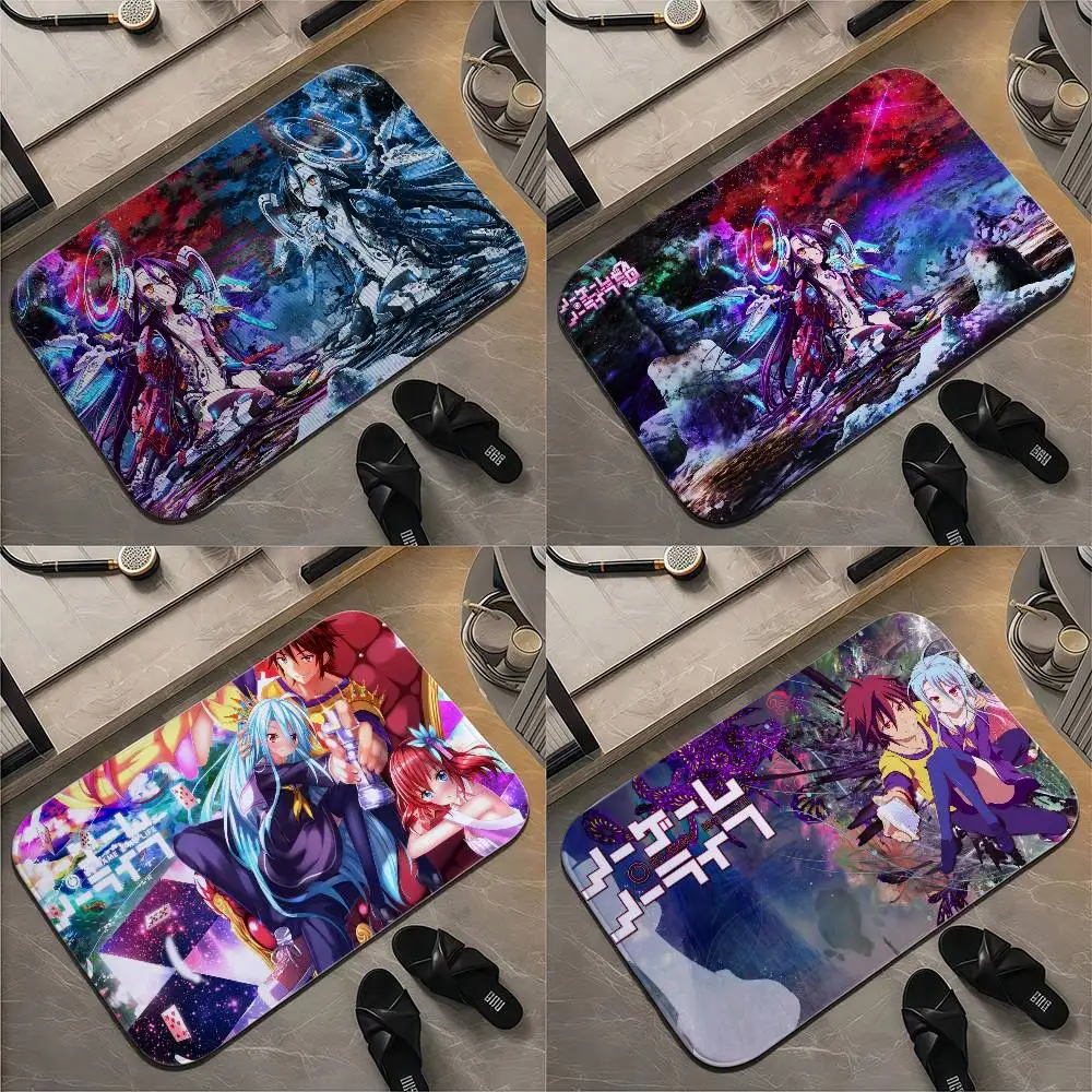 

No Game No Lifes Floor Mat Printed Large Carpets Room And Bedroom Carpets Bathroom Anti Slip Door MATS Small Carpets