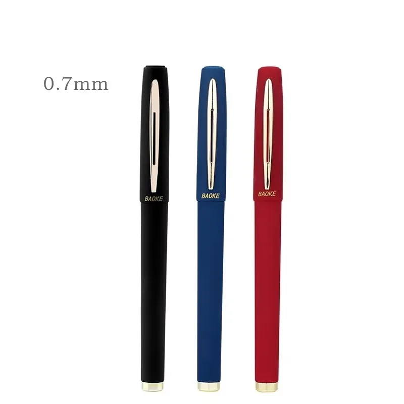 0,5/0,7/1,0 mm Grote capaciteit Signature Set Antibacteriële Pen Zwart Blauw Rood Carbon Kantoor Neutrale Balpen Zakelijke Navulling