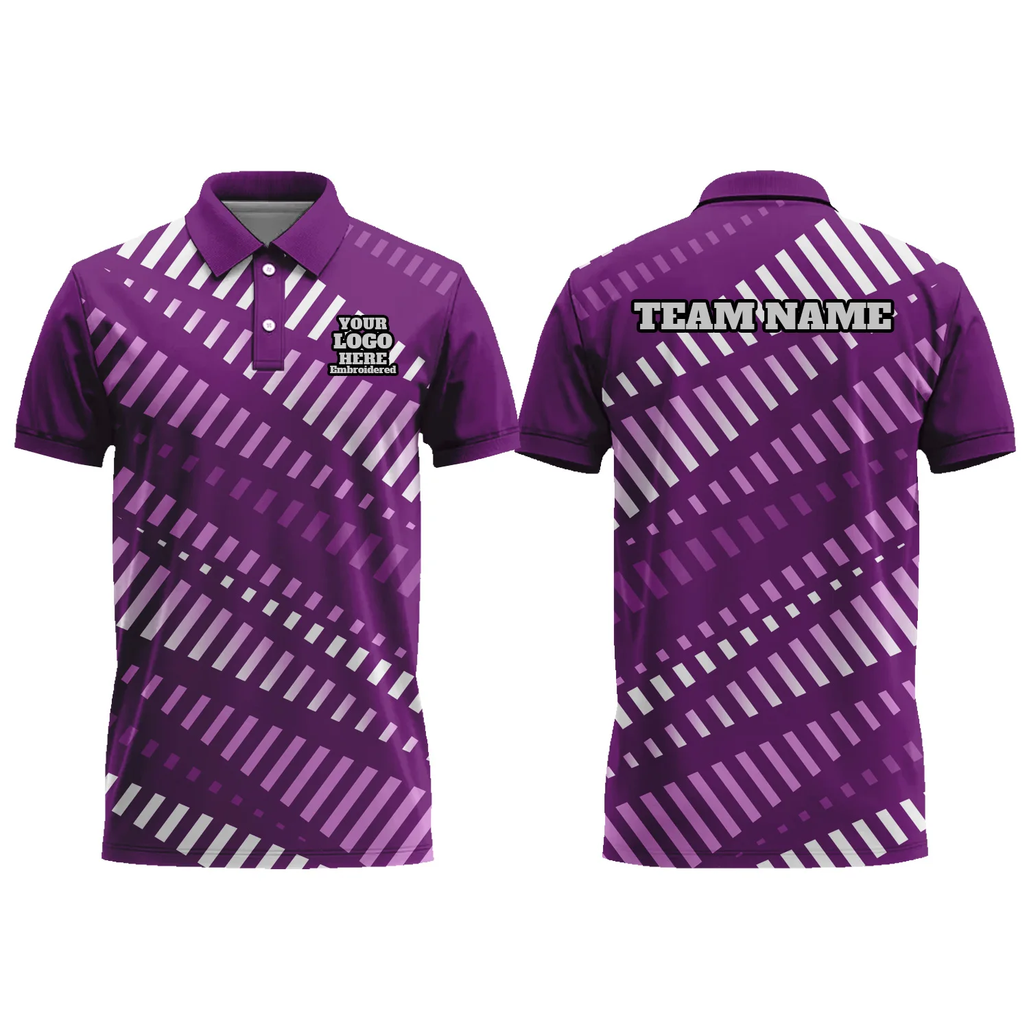 Custom Men Women Graphic Bowling Polo Shirts Sublimation Short Sleeve Gaming Outfit