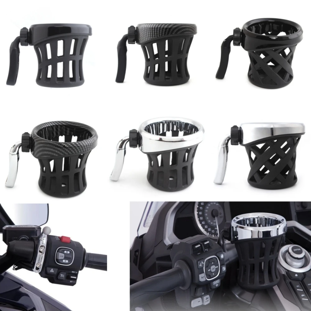 Motorcycle Adjustable Driver Drink Cup Support Handlebar Mounted Drink Cup Holder For Honda Gold Wing GL1800 Moto Accessories