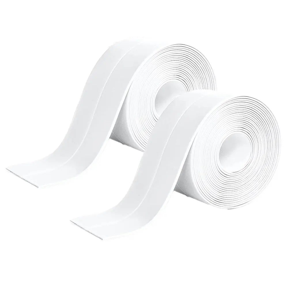 PVC Sealing Strip Tape for Bathroom Bath Toilet Kitchen Caulk Self Adhesive Waterproof Wall Sticker Mold Proof Tapes 1 Roll
