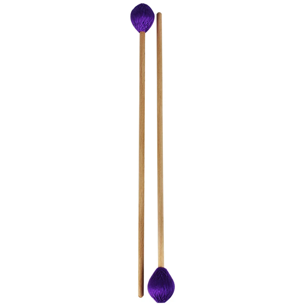 

1 Pair Marimba Drumsticks Rubber Mallets Wooden Handles Durable Eco-Friendly High-Density Sound Performance Practice Tools