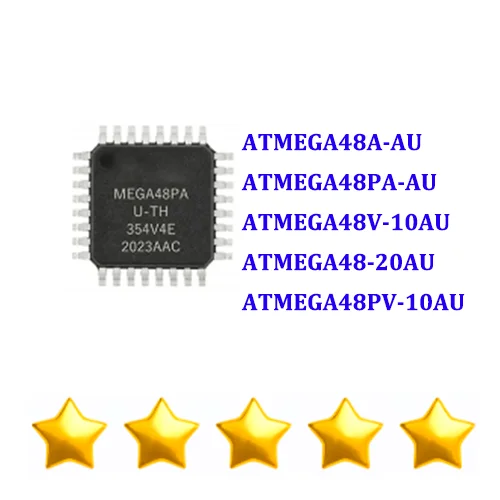 

10PCS ATMEGA48A-AU ATMEGA48PA-AU ATMEGA48V-10AU ATMEGA48-20AU ATMEGA48PV-10AU ATMEGA48 ATMEGA48PV ATMEGA48PA ATMEGA48A IC Chip