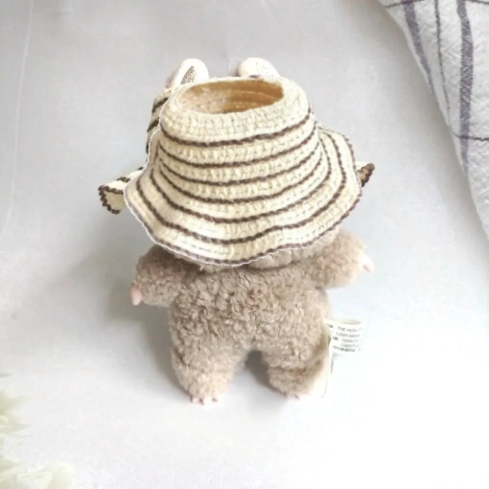 17cm Labb Cotton Mini Doll Clothes Outfit Accessories Headwear with Exposed Ears Baby Hat with Empty Top Suit Clothing Gift