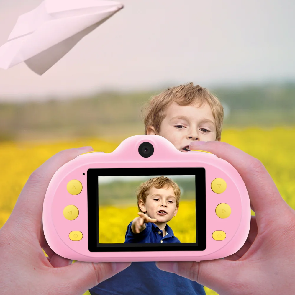 Kids Camera Digital Dual Camera HD 2inch 1080P Video Camera Toys Mini Cam Color Display Children Birthday Gift Kid Toys For Kids