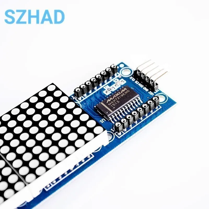 MAX7219 Dot Matrix Module For Arduino Microcontroller 4 In One Display with 5P Line 