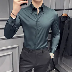 16 Slim Fit Dress Shirts for Men Groom Gentleman Long Sleeve Dress Shirt