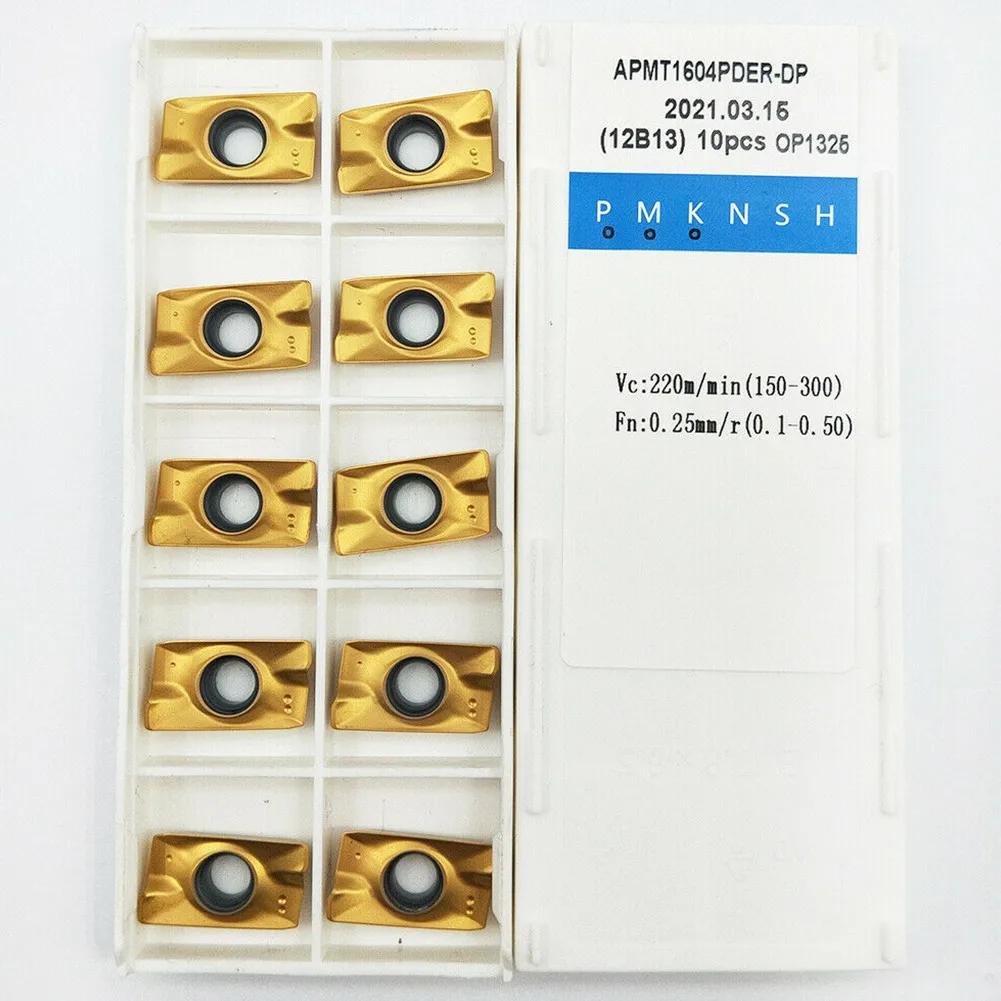 Carbide Inserts Effective Trimming with APMT1604PDER DP Indexable CNC Milling Cutter Carbide Inserts 10 Pieces