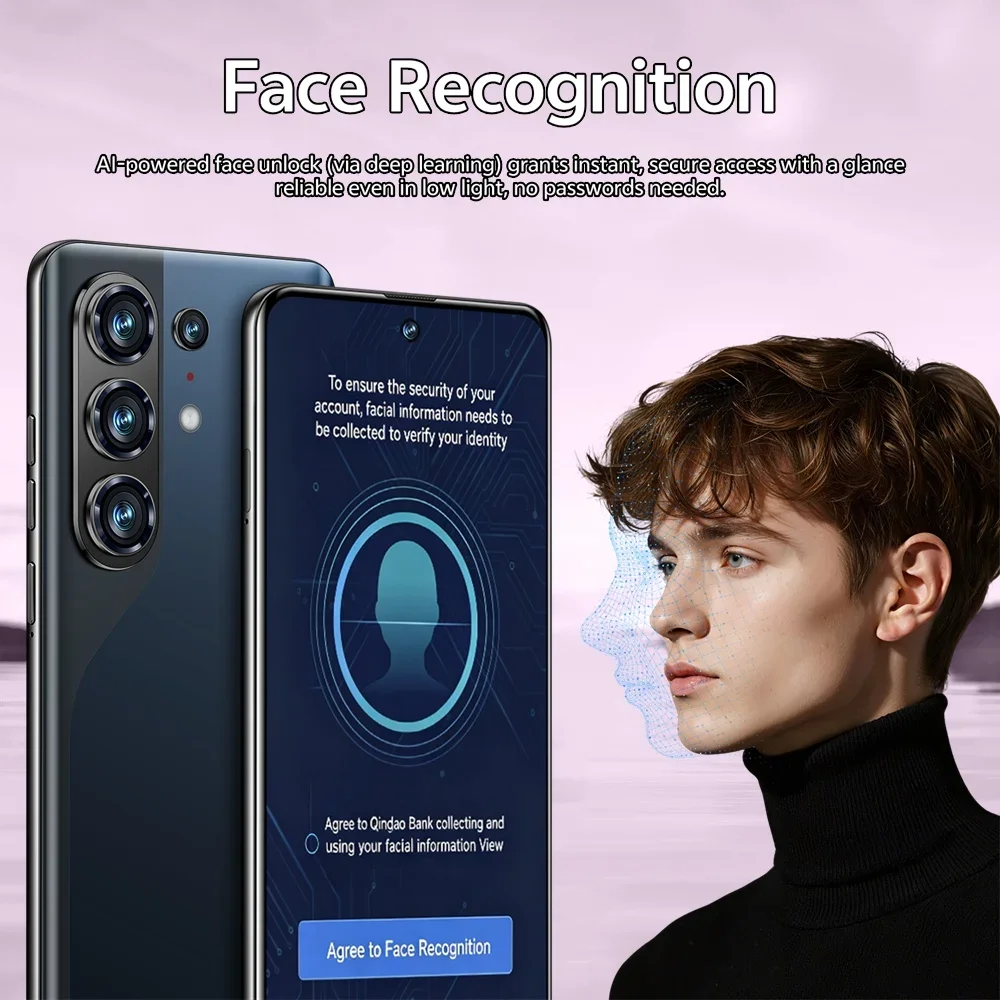 K-Touch 26 Ultra Android 15 Cell Phone 22GB+2TB Smartphone 7.3inch Mobile Phones 5G Dual SIM Card 8000mAh 16MP+48MP Camera Cellphones