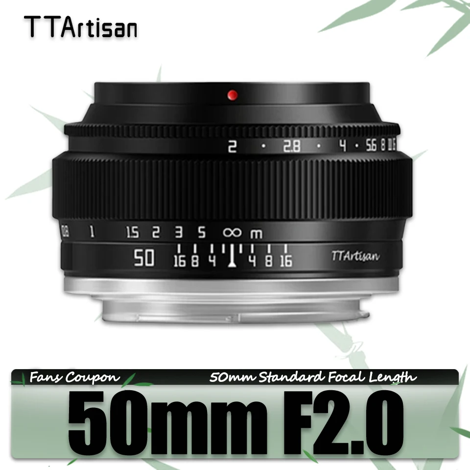 

Полнокадровый объектив TTArtisan 50 мм F2 MF для портретной фотографии Sony A7RIII Fuji Canon RP Nikon Z5 Sigma FP Olympus EPL9