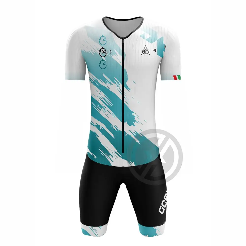 

2026 GG New Triathlon Suit for Men Road Bodysuit MTB Jumpsuit One Piece Bicycle Sets Thick Pad Top High Quality Triathlon Mat