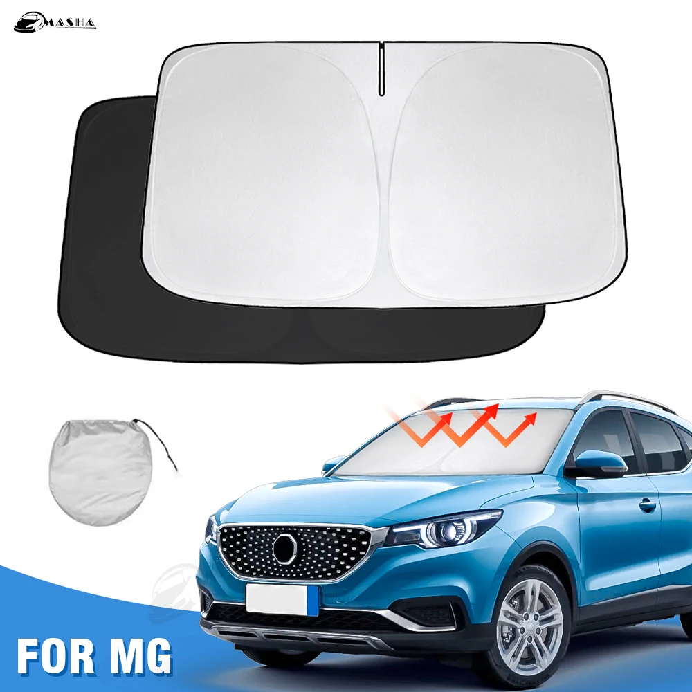 Windshield Sun Shade For MG ZS EV 2017-2021 2022 2023 Sunshade Sun Visor Protector Foldable Blocks UV Rays Keep Your Car Cooler