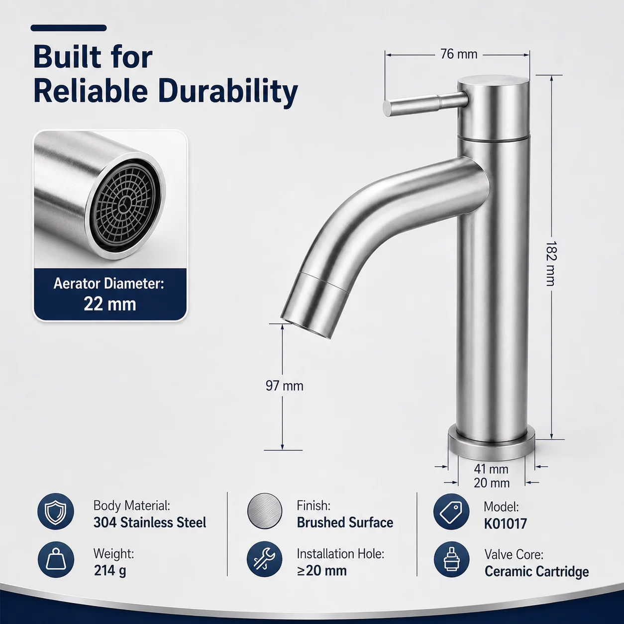 Bathroom Sink Faucet Stainless - огляд і ціна Basin Mixer Tap