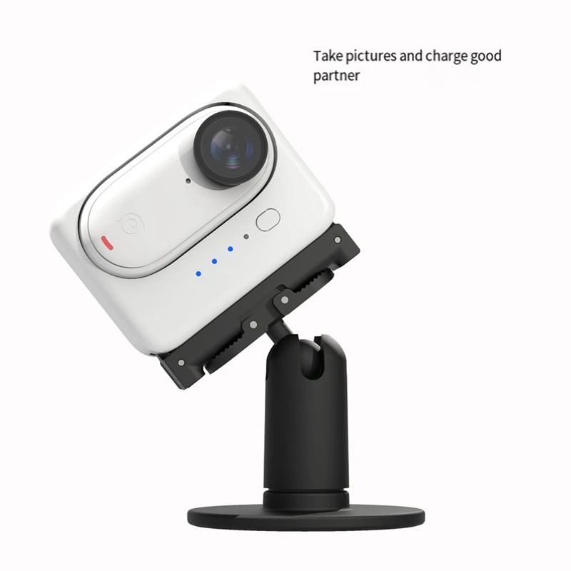 1ชิ้นกล่องอเนกประสงค์สำหรับชาร์จแบตเตอรี่ภายนอกสีขาว PC + ABS สำหรับ Insta360 GO3โมดูลชาร์จกล้องขนาดจิ๋ว