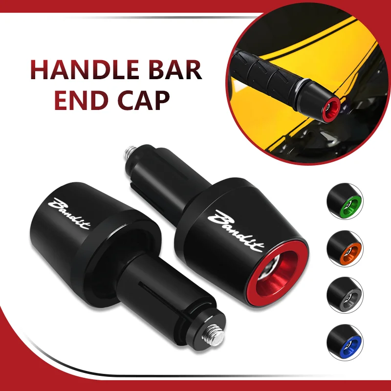 

For bandit650 Bandit 1200 1250 bandit250 400 Motorcycle CNC Handle bar Grips Ends Handlebar Plugs Anti Silder Cover BANDIT