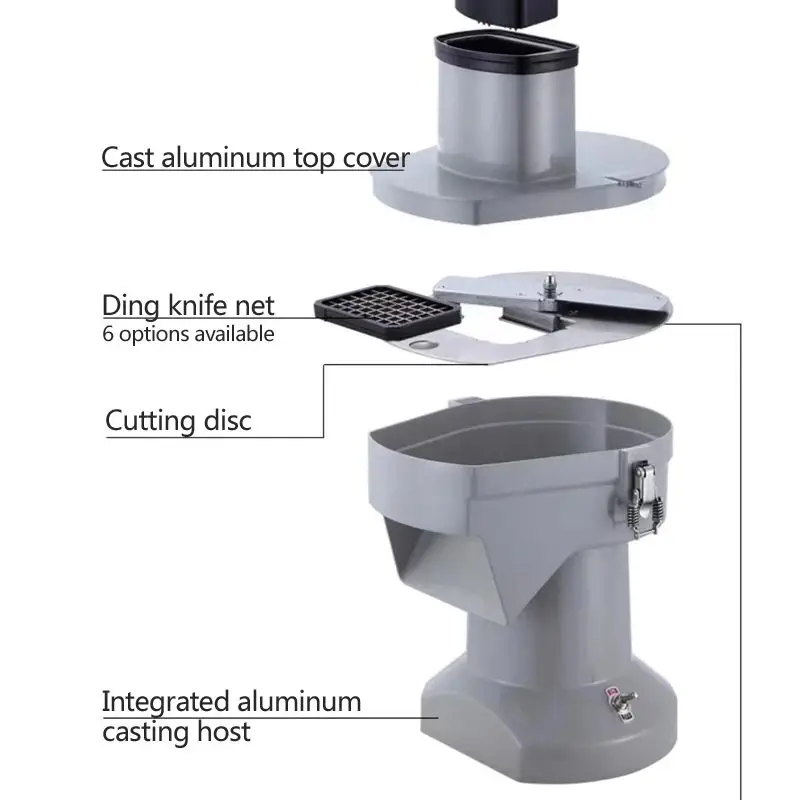 Многофункциональная электрическая машина для резки овощей, машина для резки моркови, картофеля в кубиках, измельчитель, измельчитель для огурцов, мясорубка