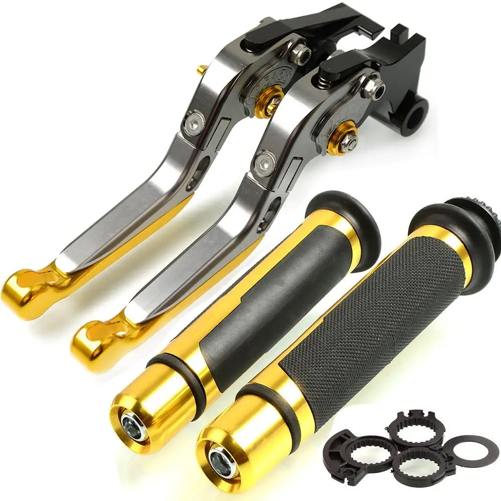 

For Kawasaki KLE500 1991-2007 2001 2002 2003 2004 2005 2006 Folding Brake Clutch Levers Handlebar Hand Grips Handle bar