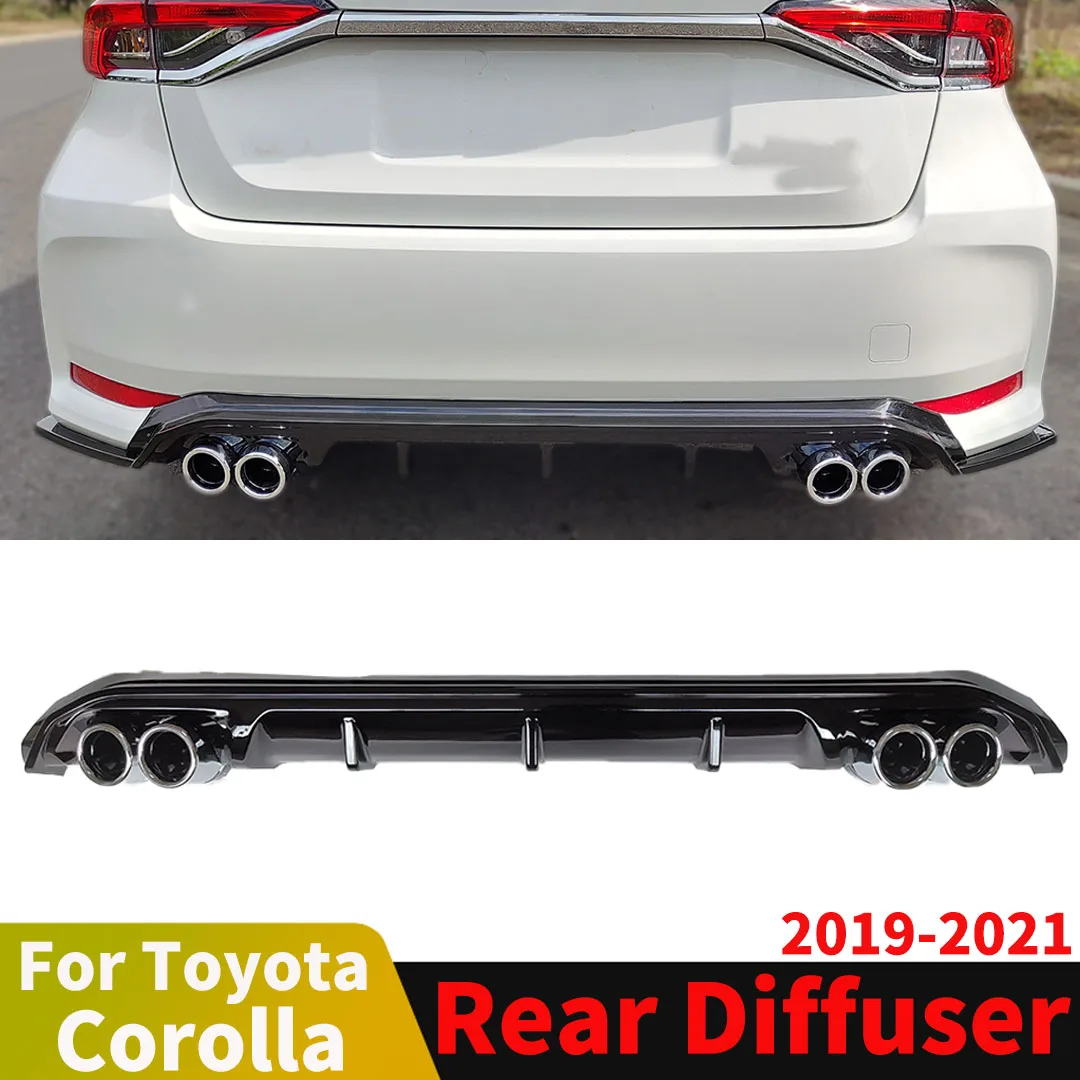 

Деталь декоративной для Toyota Corolla 2019 2020 2021, защита заднего бампера, диффузор, комплект для губ, спойлер, аксессуары для тюнинга