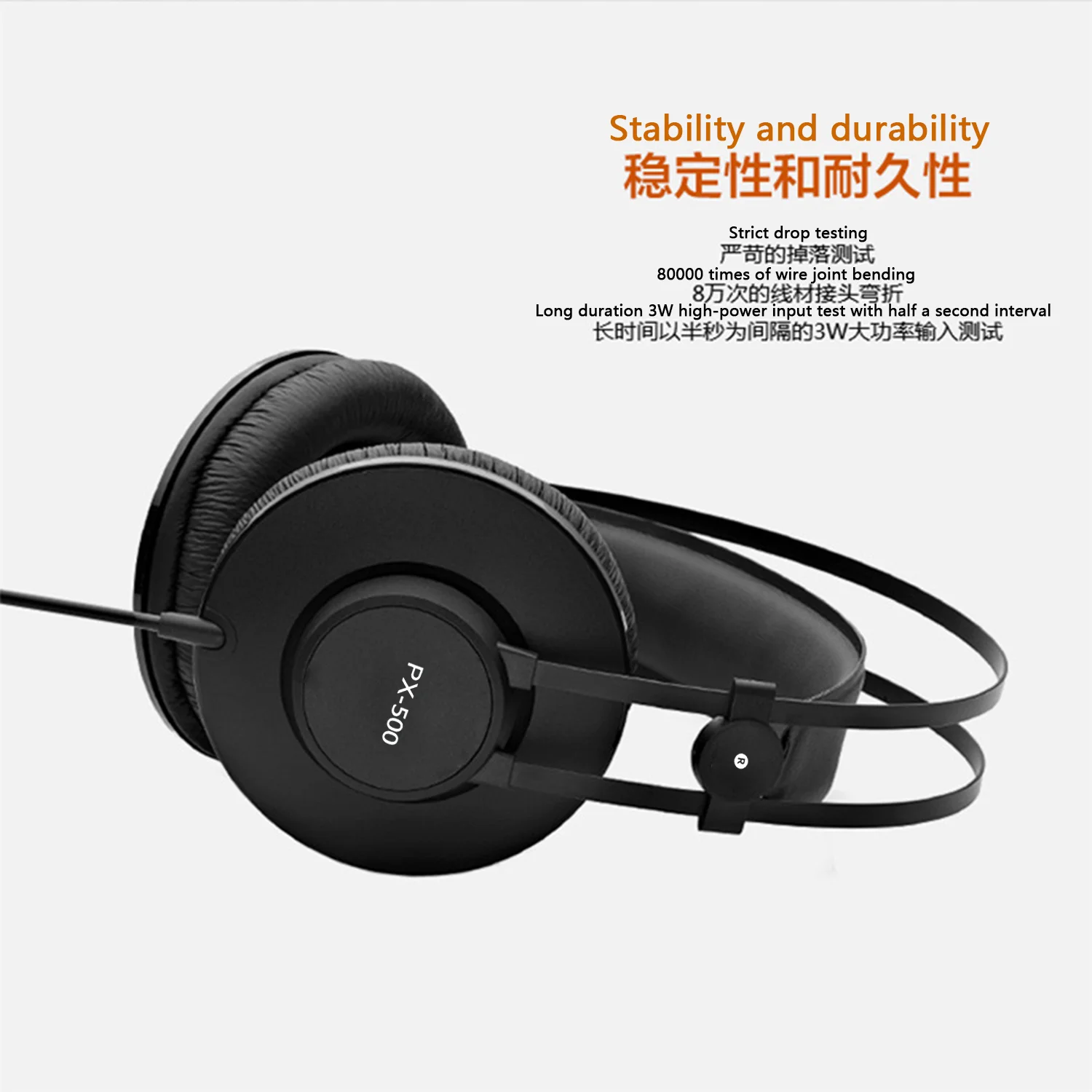 High-quality head-mounted monitoring headphones for recording professional headsets, electronic keyboards, drums, electric guita