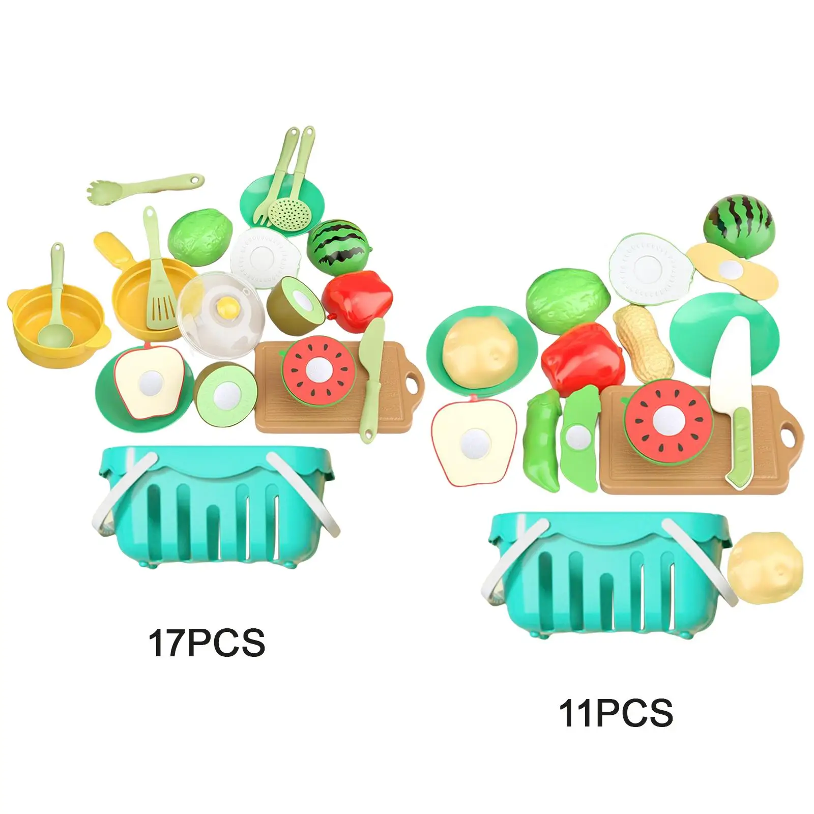 food Toy Vegetables and Fruits Toys, Play House Toys Food Cutting Toys, for Holiday Gifts