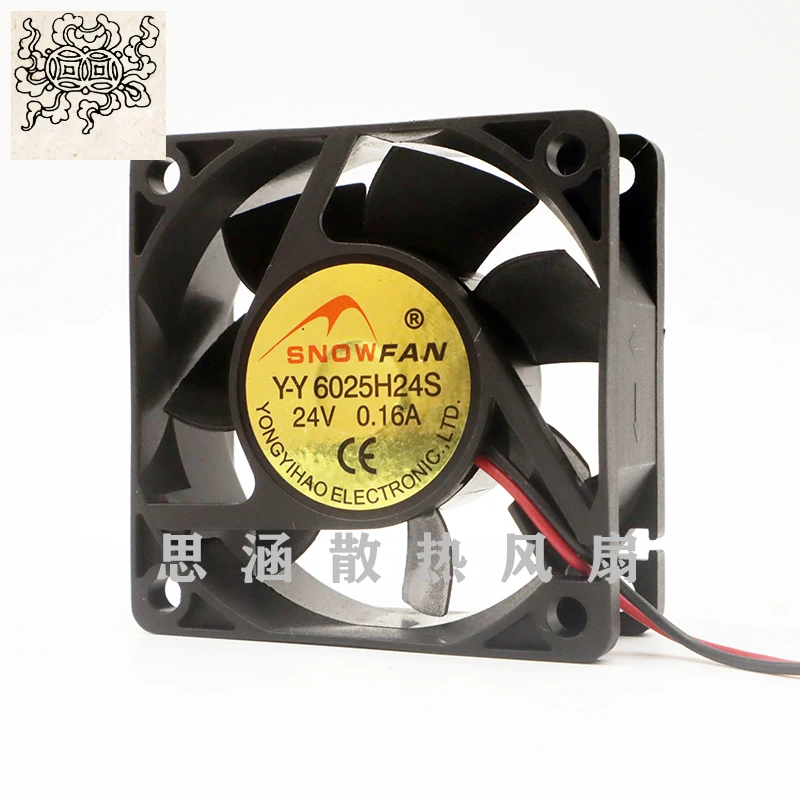 

Ltsf For SNOWFAN Y-Y 6025H24S DC 24V 0.16A 60x60x25mm 2-Wire Server Cooling Fan