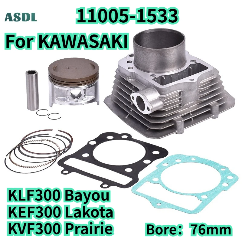11005-1533 Motorcycle Cylinder Kits Pistons Piston Rings for KAWASAKI KLF300 Bayou KEF300 Lakota KVF300 Prairie 13001-1430
