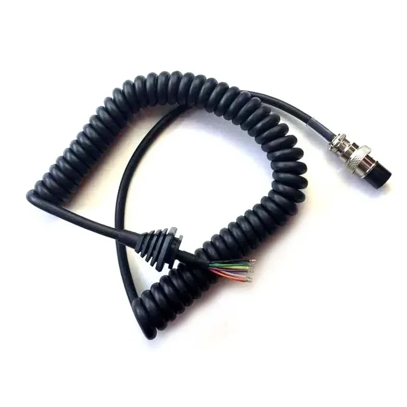 Reemplazo genérico 8 pines DTMF altavoz de mano micrófono Cable 8 pines para Alinco Radio EMS-57 EMS-53 DX-SR8T SR8E 77T DR-620