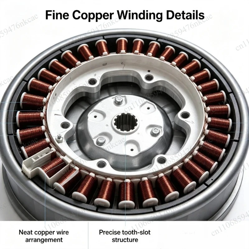 Washing machine direct drive motor stator rotor coil accessories compatible with drum washing machine T12235D 12157D 12410D